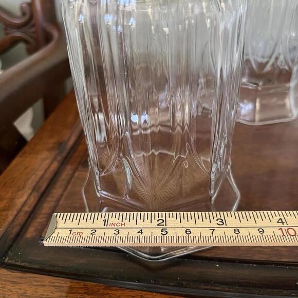 Homco Astoria Set Of 2 Large Glass Sconce Votive Candle Holder Large Victorian - Picture 3 of 9